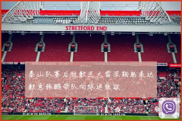 泰山队赛后致歉王大雷深鞠躬表达歉意韩鹏带队向球迷致敬